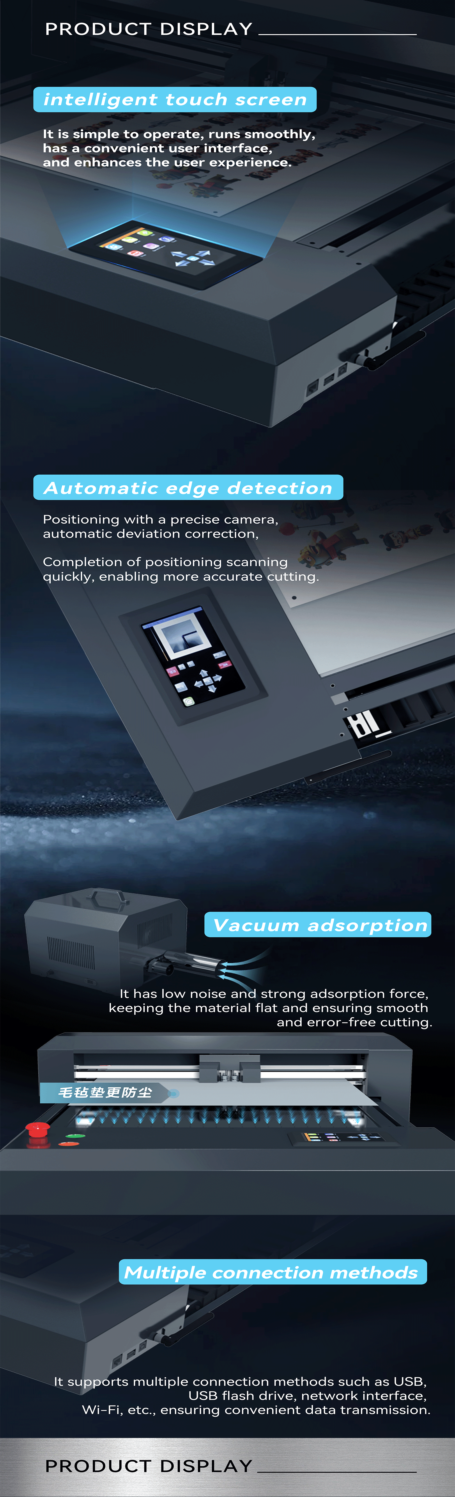 F3550 Dual Head Flatbed Die Cutting Machine Digital Label Sticker Cutter Plotter